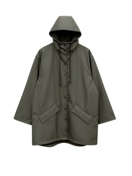 Su Geçirmez Haki Yağmurluk